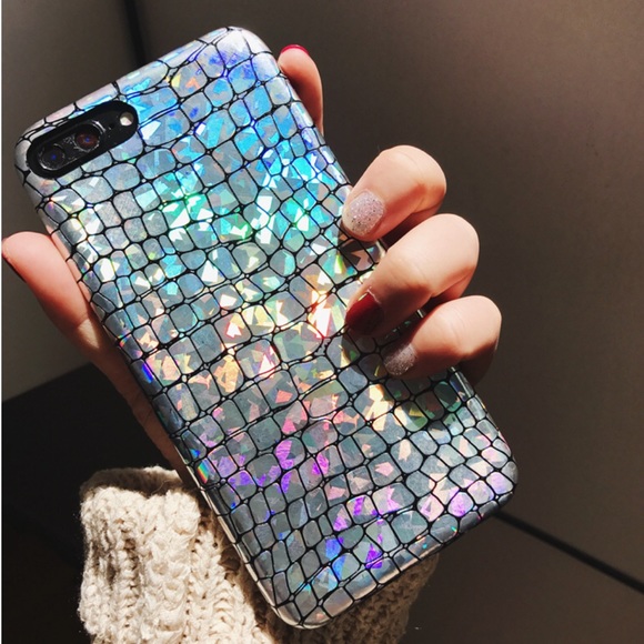 NEW iPhone 7/8/7+/8+ Iridescent Snake Skin Case - Picture 4 of 4